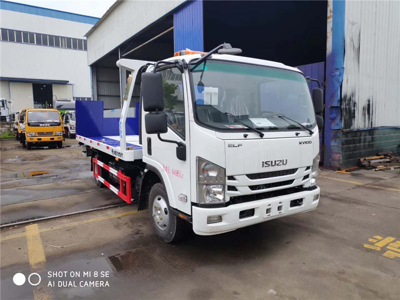 蓝牌庆铃五十铃平板清障车