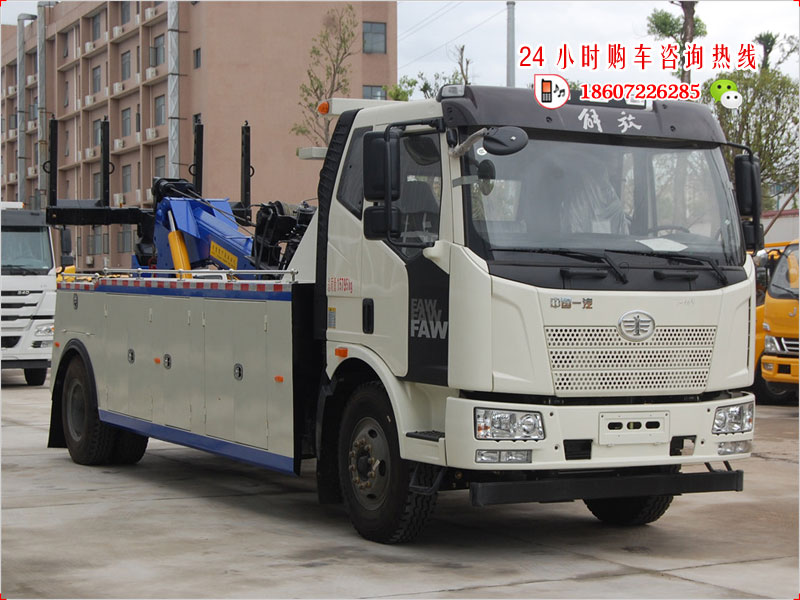 解放J6单桥重型清障车