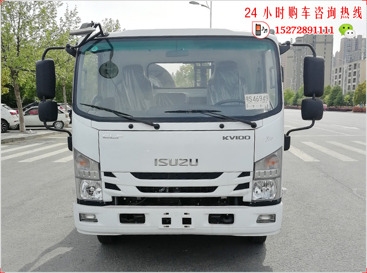 庆铃KV100蓝牌国六平板清障车