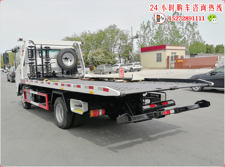 庆铃KV100蓝牌国六平板清障车
