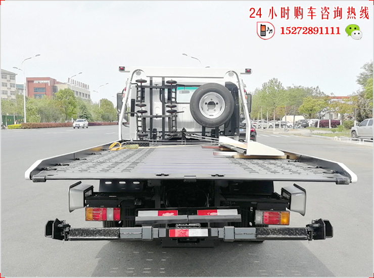 庆铃KV100蓝牌国六平板清障车