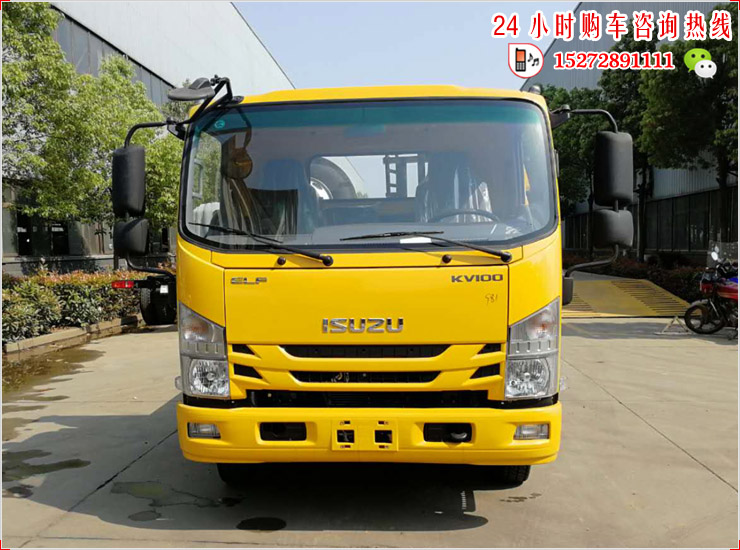 庆铃KV100蓝牌国六平板清障车