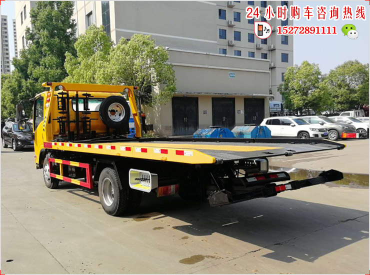 庆铃KV100蓝牌国六平板清障车