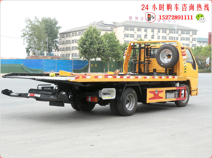 江铃顺达国六蓝牌平板清障车