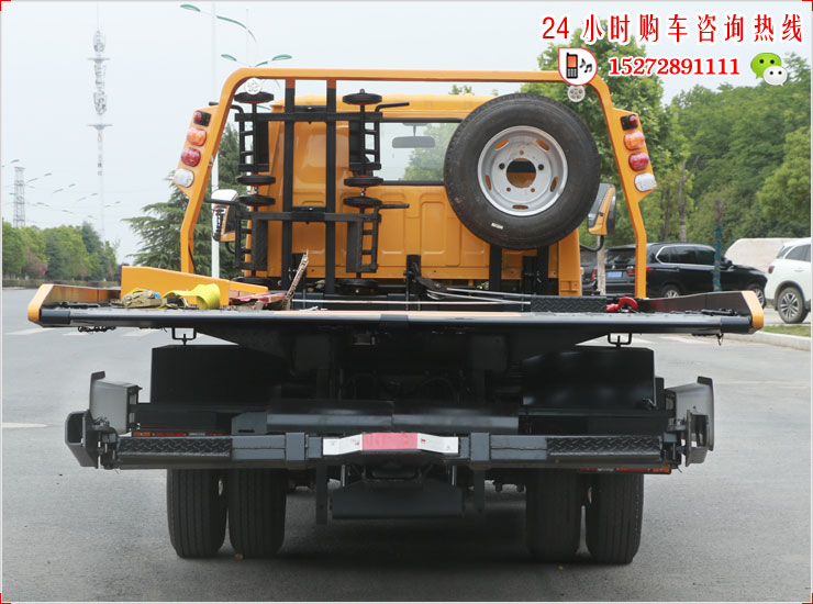 江铃顺达国六蓝牌平板清障车