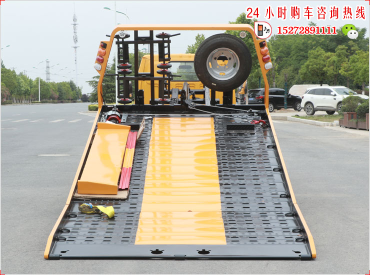 江铃顺达国六蓝牌平板清障车