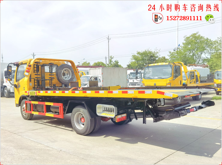 国六东风多利卡蓝牌平板清障车