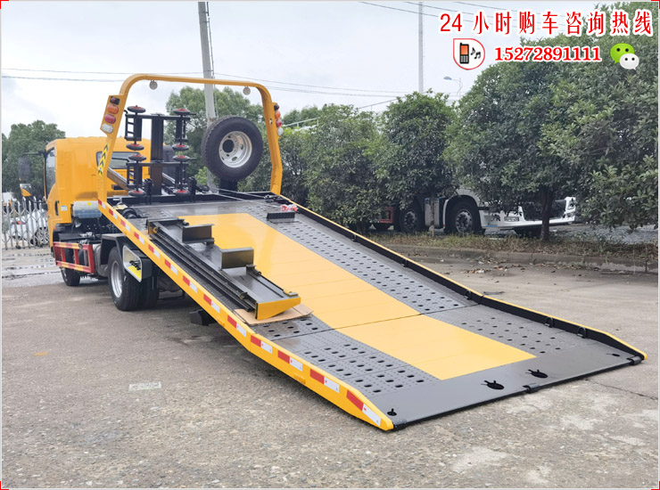 国六东风多利卡蓝牌平板清障车