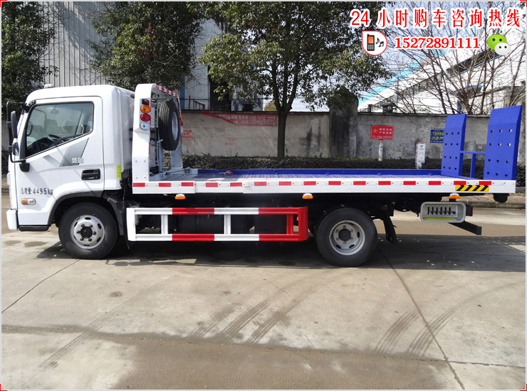 现代盛图一拖二清障车-蓝牌