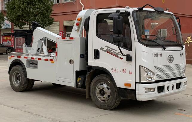 国六解放虎V蓝牌拖吊型清障车